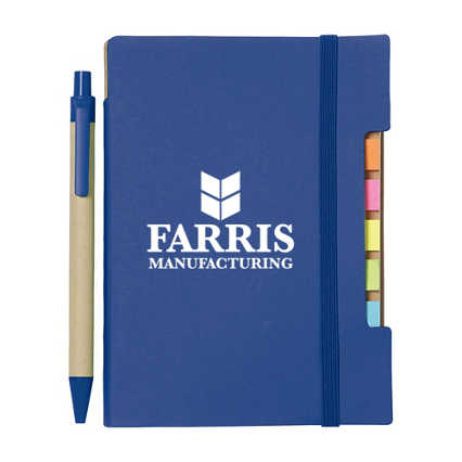 Add Your Logo:  Eco-Positive Recycled Journal & Pen Set